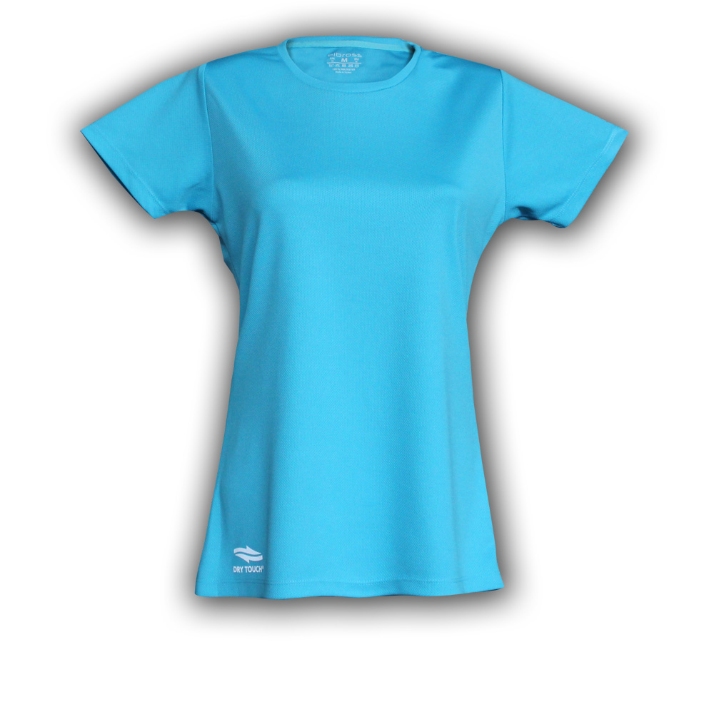 Women's Outdoor Polyester Tshirt Turquoise